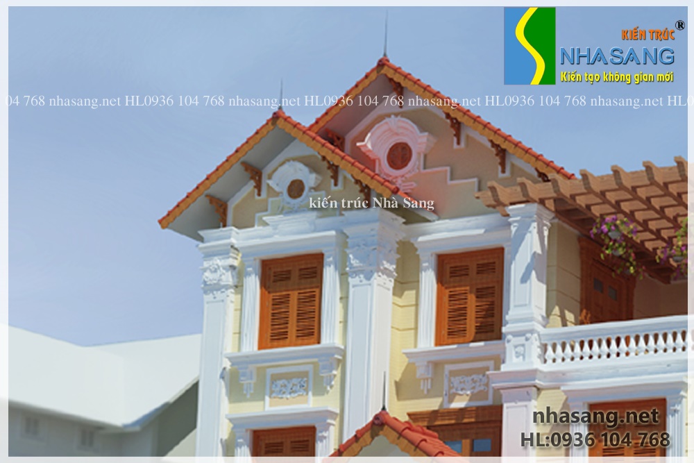 mẫu thiết kế biệt thự tân cổ điển 3 tầng đẹp